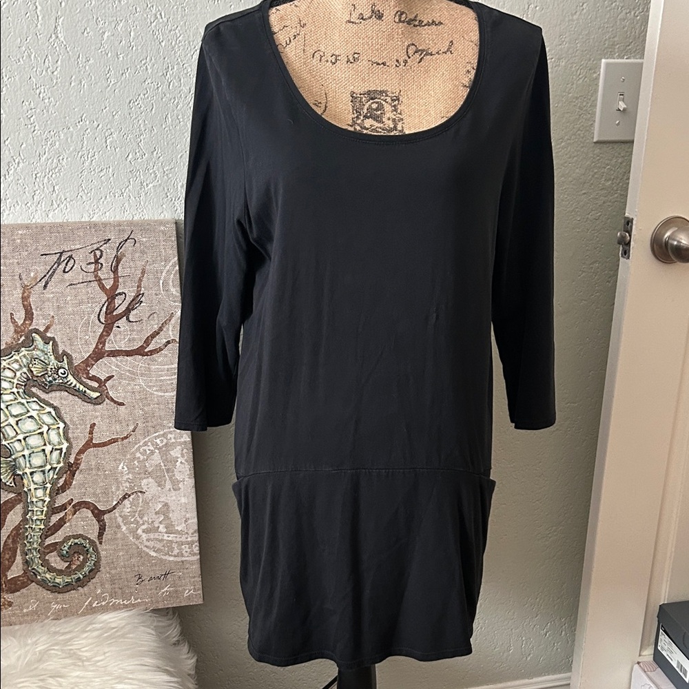 J. Jill Black Long Sleeve Dress